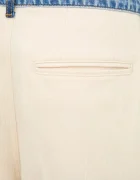 Moschino Jeans Панталон в бежово с широка каройка с висока талия 0346 3717