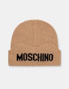 Moschino шапка дамска от вълнена материя бежова M3469 65473
