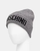 Moschino шапка мъжка с вълна сива M5875 60808