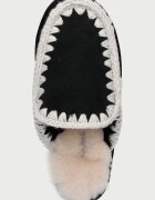 Mou чехли дамски от велур Eskimo Slipper черни MU.FW101125A