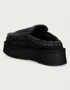 Mou чехли сабо дамски от велур Clog Eskimo Platform черни MU.FW681004A