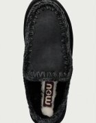 Mou чехли сабо дамски от велур Clog Eskimo Platform черни MU.FW681004A