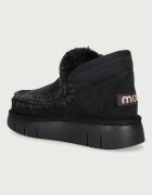 Mou Eskimo Bounce Sneaker апрески дамски от велур черни MU.FW531009A
