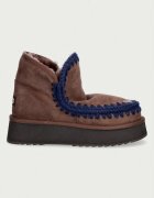 Mou Mini Eskimo Platform Boot апрески дамски от велур кафяви MU.FW681000A