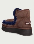 Mou Mini Eskimo Platform Boot апрески дамски от велур кафяви MU.FW681000A
