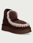 Mou Mini Eskimo Platform Boot апрески дамски от велур кафяви MU.FW681000A