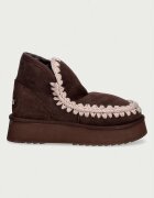 Mou Mini Eskimo Platform Boot апрески дамски от велур кафяви MU.FW681000A
