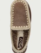 Mou пантофи дамски от велур Clog Eskimo Platform бежови MU.FW681004A