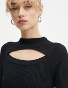 MSGM Пуловер дамски в черно от лека материя 3741MDM227.247783