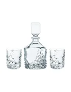 Nachtmann Гарафа за уиски с чаши Sculpture Whisky 750 ml / 365 ml (3 броя)