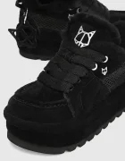 Naked Wolfe Beau апрески дамски от велур черни Beau Black Suede