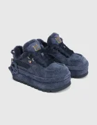 Naked Wolfe Beau апрески дамски от велур тъмносини Beau Navy Suede