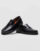Naked Wolfe Кожени мокасини Riviera в черно Riviera Black Leather