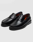 Naked Wolfe Кожени мокасини Riviera в черно Riviera Black Leather