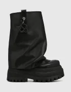 Naked Wolfe Кожени обувки Disturb в черно с платформа Disturb Leather Black