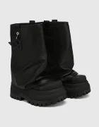 Naked Wolfe Кожени обувки Disturb в черно с платформа Disturb Leather Black