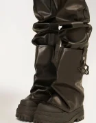 Naked Wolfe Кожени обувки Disturb в черно с платформа Disturb Leather Black