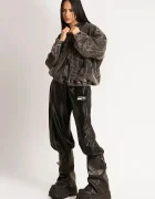 Naked Wolfe Кожени обувки Disturb в черно с платформа Disturb Leather Black