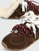 Naked Wolfe пантофи дамски от велур Adorn кафяви Adorn Brown Suede