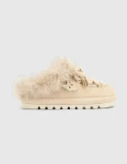 Naked Wolfe пантофи дамски от велур Harlow бежови Harlow Ice Suede