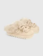 Naked Wolfe пантофи дамски от велур Harlow бежови Harlow Ice Suede