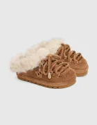 Naked Wolfe пантофи дамски от велур Harlow кафяви Harlow Tan Suede