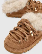 Naked Wolfe пантофи дамски от велур Harlow кафяви Harlow Tan Suede