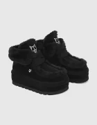 Naked Wolfe Велурени апрески Bambi в черно Bambi Suede Shearling Black