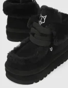 Naked Wolfe Велурени апрески Bambi в черно Bambi Suede Shearling Black