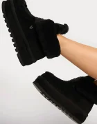 Naked Wolfe Велурени апрески Bambi в черно Bambi Suede Shearling Black
