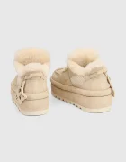 Naked Wolfe Велурени ботуши Beau в бежово Beau Ice Suede