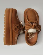 Naked Wolfe Велурени чехли Blizzard в кафяво Blizzard Suede Shearling Tan