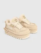 Naked Wolfe Велурени маратонки Beau в бежово Beau Ice Suede