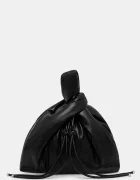 Nanushka Кожена чанта JEN DRAWSTRING