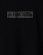 Napapijri блуза с дълги ръкави за деца от памук S-NEW BOX LOGO LS черна NP0A8B3N9411