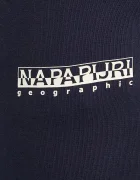 Napapijri Памучен спортен панталон M-Gori в тъмносиньо с принт NP0A4IDS1761
