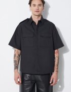 Neil Barrett Риза Loose Military Police Detail Short Sleeve Shirt