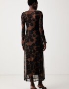 Never Fully Dressed рокля кафява на цветя NFDDR3548