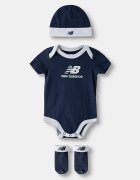 New Balance боди за бебе от памук тъмносиньо LAKB0106