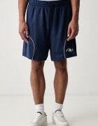 New Balance къс панталон тип анцуг мъжки тъмносин със стандартна талия MB62S8AANNY