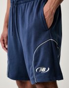New Balance къс панталон тип анцуг мъжки тъмносин със стандартна талия MB62S8AANNY