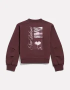 New Balance суичър за деца с памук виолетов YT62678S