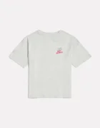 New Balance уголемена тениска за деца от памук сива YT62G5XF