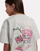 New Balance уголемена тениска за деца от памук сива YT62G5XF
