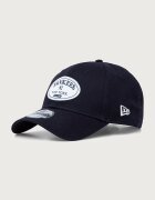 New Era шапка с козирка от памук PATCH 9FORTY® тъмносиня 60915783