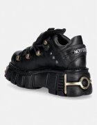 NEW ROCK CRUST NEGRO TOWER NEGRO ORO VIEJO обувки дамски от кожа черни с платформа M-120N-C116