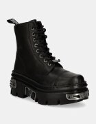 NEW ROCK Кожени кубинки CRUST NEGRO + REACTOR NEGRO