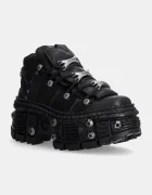 NEW ROCK Кожени маратонки Crust Negro + Tank Casco Negro