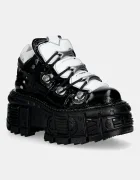 NEW ROCK Кожени маратонки M-106-S119 Ankle Boot Imperfect в черно M-106-S119
