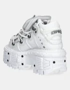 NEW ROCK Кожени маратонки NAPA BLANCA + IMPERFECT TANK BLANCO TORNILLOS в бяло M-TANK106-C1